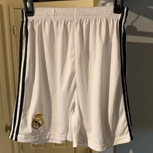 White Real Madrid shorts